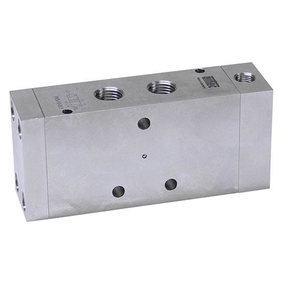 Distributeur pneumatique inox à commande pneumatique, fonction 5/2 et 5/3 - PKX-10