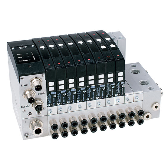 Îlot de distribution pneumatique raccordement Multipol, AS-Interface ou bus Airtec - RE-46