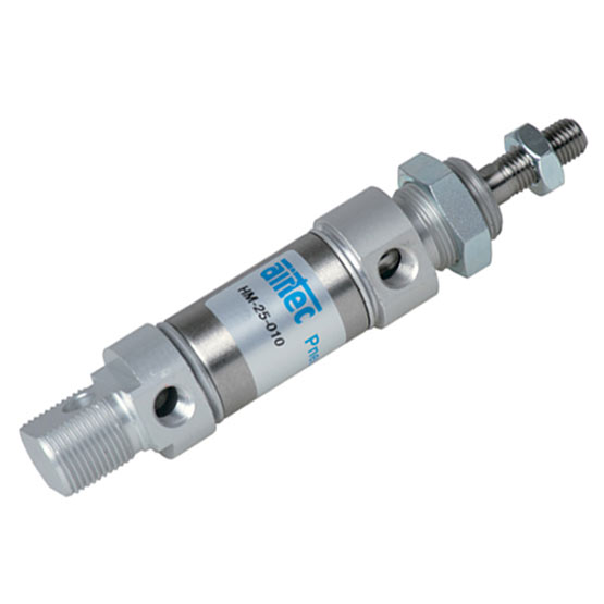 Vérin pneumatique cylindrique double effet selon ISO 6432 (jusque ø 25 mm) - HM